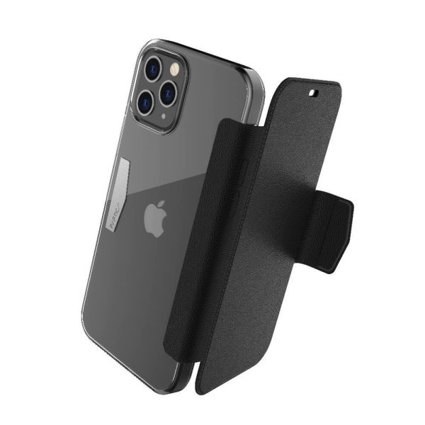 Apple iPhone 12 / iPhone 12 Pro Raptic Engage Folio Flip Case - Black - Image 1