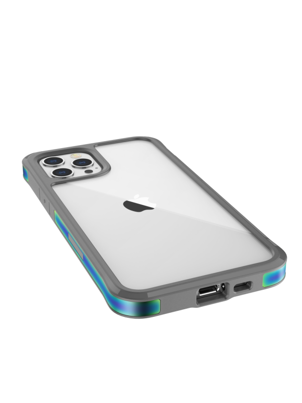 iPhone 12 / iPhone 12 Pro Raptic Edge Shock Absorbing Protection, Durable Aluminum Frame, 10ft Drop Tested - Iridiscent - Image 6