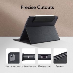 iPad Air 5 2022 /iPad Air 4 2020 Director Business Leather Folio Case by ESR - Black - Image 6