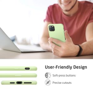Apple iPhone 11 Pro Max Cloud Super Soft Case by ESR - Light Green - Image 7