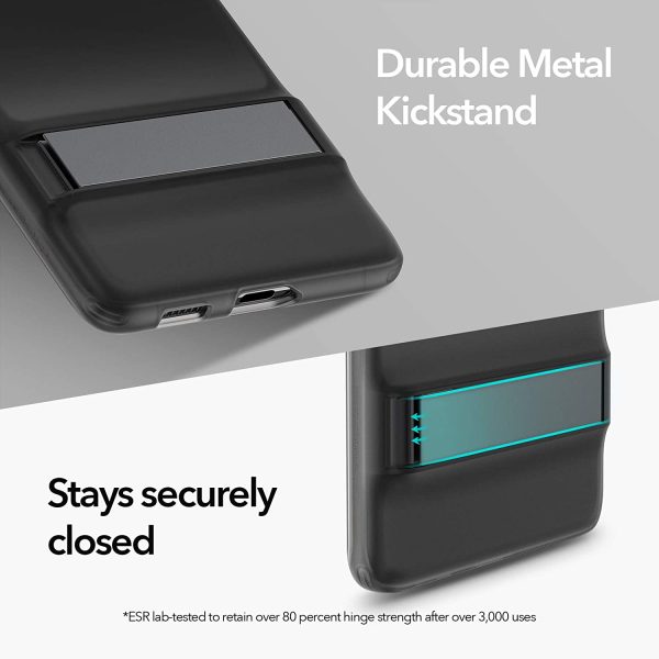 Galaxy S21 Ultra Air Shield Boost Back Case with Kickstand by ESR – Transcluent Black - Image 7