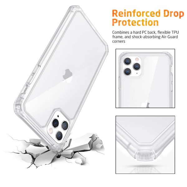 Apple iPhone 11 Pro Max Cloud Armor Matte Finish Rugged TPU Case - Matte Clear - Image 3