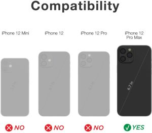 iPhone 12 Pro Max Raptic Shield Shock Absorbing Protection, Durable Aluminum Frame, 10ft Drop Tested - Black Red Gradient - Image 6