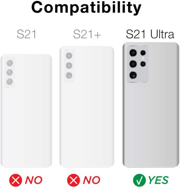 Galaxy S21 Ultra Raptic Shield Shock Absorbing Protection, Durable Aluminum Frame, 10ft Drop Tested - Red - Image 2