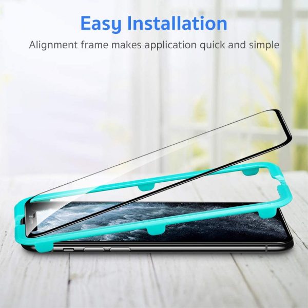 Apple iPhone 11 Pro Max Screen Shield Glass Protector 2 PACK with Easy Installation Frame by ESR also for iPhone XS Max - Image 2