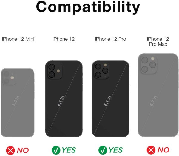 iPhone 12 / iPhone 12 Pro Raptic Shield Shock Absorbing Protection, Durable Aluminum Frame, 10ft Drop Tested - Black - Image 4