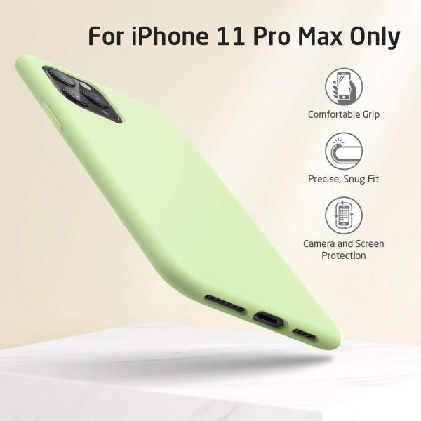 Apple iPhone 11 Pro Max Cloud Super Soft Case by ESR - Light Green - Image 6