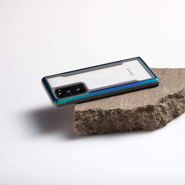 Galaxy Note 20 Ultra Raptic Shield Shock Absorbing Protection, Durable Aluminum Frame, 10ft Drop Tested - Iridiscent - Image 4