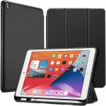 iPad 9th Gen 2021 Rebound Pencil Case with Pencil Holder also for iPad 8th Gen / iPad 7th Gen 2019 - Black