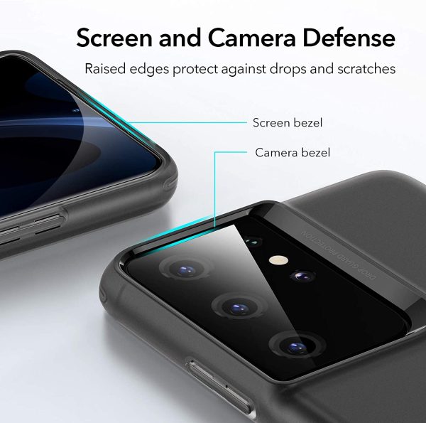 Galaxy S21 Ultra Air Shield Boost Back Case with Kickstand by ESR – Transcluent Black - Image 12