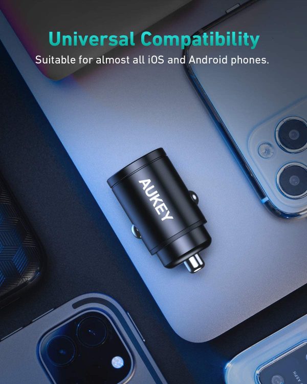 71RYYdldYfL._AC_SL1500_ Aukey 30W USB C PD Flush Fit Car Charger with PPS Support - CC-A4 - Image 4