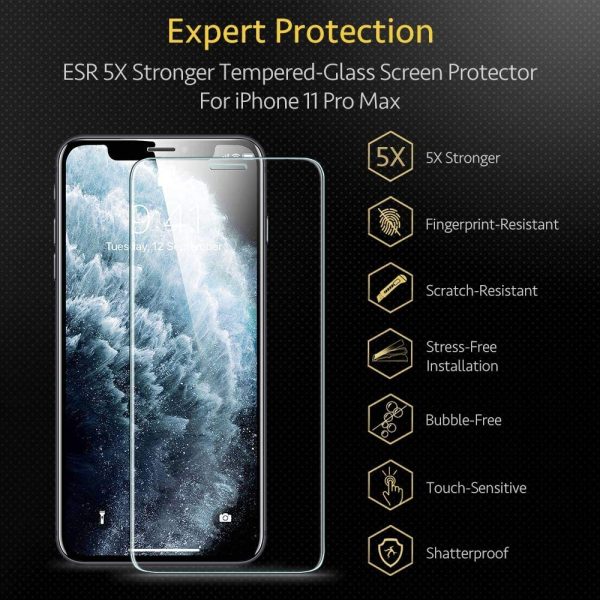 Apple iPhone 11 Screen Shield Glass Protector 2 PACK with Easy Installation Frame by ESR also for iPhone XR - Image 7