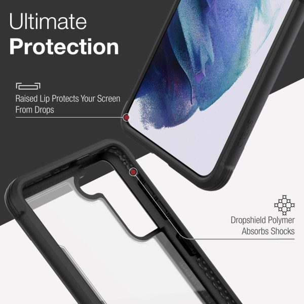 Galaxy S21 Plus Raptic Shield Shock Absorbing Protection, Durable Aluminum Frame, 10ft Drop Tested - Black - Image 6