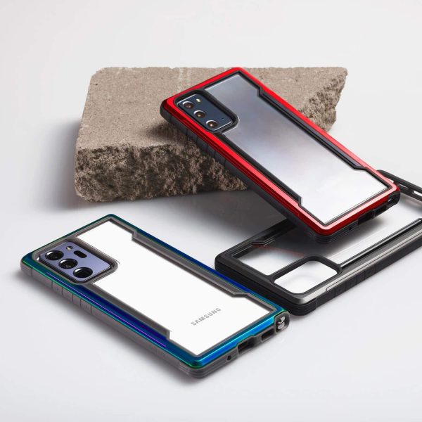 Galaxy Note 20 Ultra Raptic Shield Shock Absorbing Protection, Durable Aluminum Frame, 10ft Drop Tested - Red - Image 5