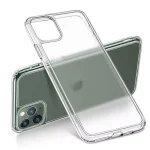 Apple iPhone 11 Pro Max Matte Tempered Glass Hybrid Glass Back Case with Matte Finish - Clear