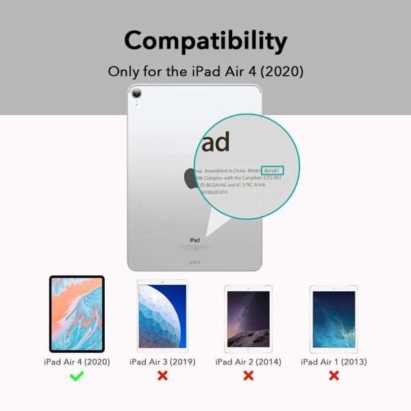 iPad Air 5 2022 /iPad Air 4 2020 Urban Premium Folio Case Book Cover Design, Multi-Angle Stand - Twilight - Image 9