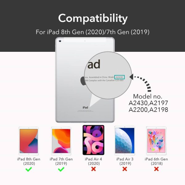 iPad 9th Gen 2021 Ascend Trifold Hard Smart Case by ESR - Black also for iPad 8th Gen / iPad 7th Gen 2019 - Image 8