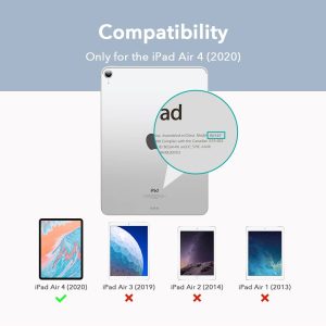 iPad Air 5 2022 /iPad Air 4 2020 Urban Premium Folio Case Book Cover Design, Multi-Angle Stand - Sky - Image 9