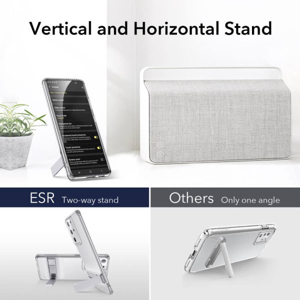 Galaxy S21 Ultra Air Shield Boost Back Case with Kickstand by ESR – Crystal Clear - BIS - Image 7