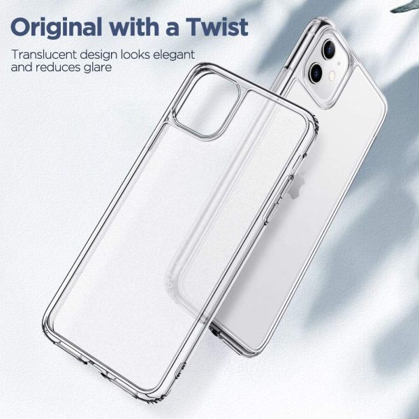 Apple iPhone 11 Matte Tempered Glass Hybrid Glass Back Case with Matte Finish - Clear - Image 11