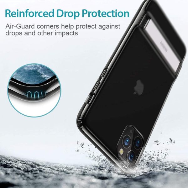 Apple iPhone 11 Pro Max Air Shield Boost Kickstand Case – Clear Black - Image 4