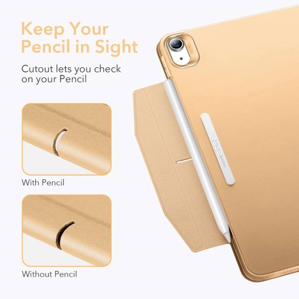 iPad Air 5 2022 /iPad Air 4 2020 Ascend Trifold Hard Smart Case by ESR - Khaki - Image 5