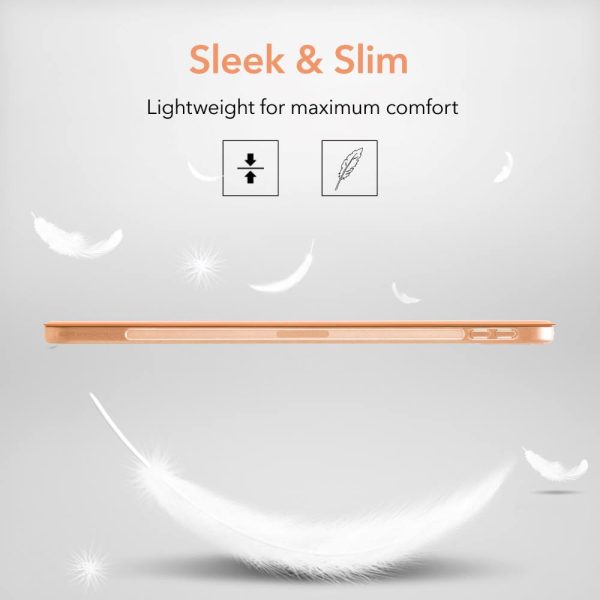 iPad Air 5 2022 /iPad Air 4 2020 Rebound Slim Case with Flexible TPU Back & Rubberized Cover - Papaya - Image 4