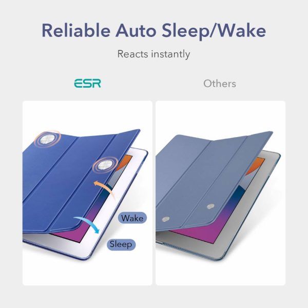 iPad 9th Gen 2021 Ascend Trifold Hard Smart Case by ESR - Navy Blue also for iPad 8th Gen / iPad 7th Gen 2019 - Image 6