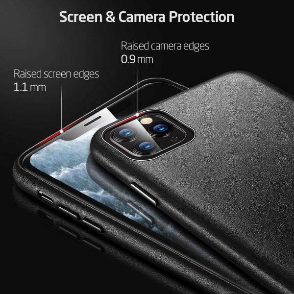 Apple iPhone 11 Pro Max Metro Premium Real Leather Case by ESR - Black - Image 9