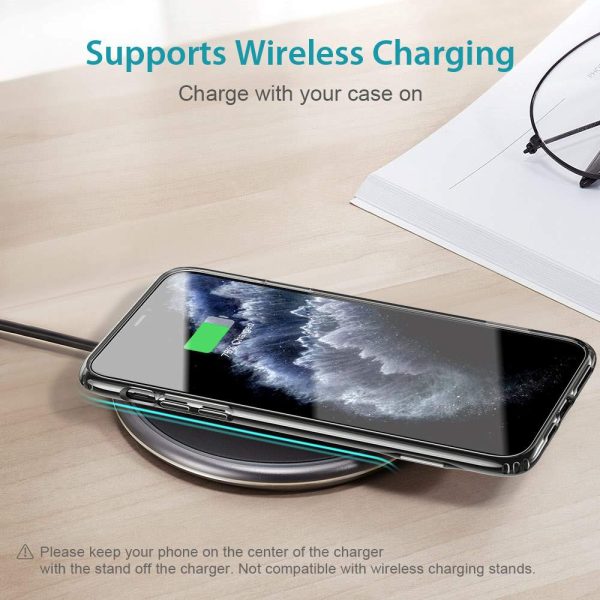 Apple iPhone 11 Pro Max Air Shield Boost Kickstand Case – Clear Black - Image 6