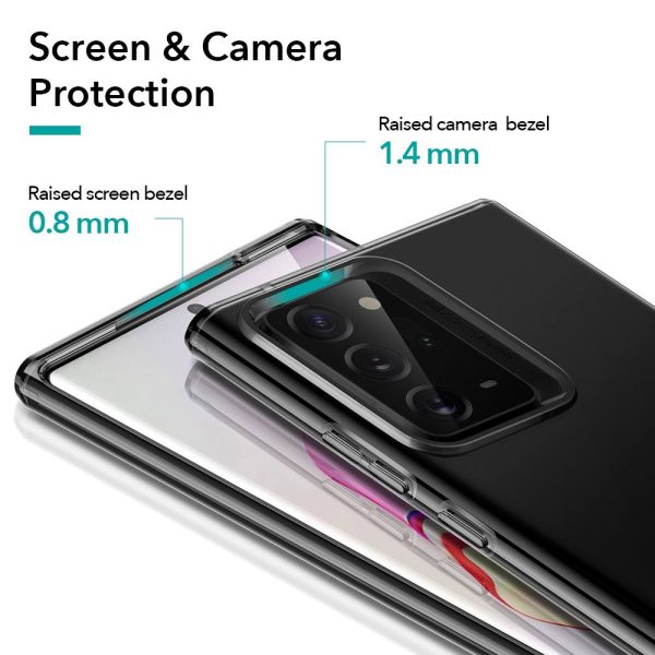 Galaxy Note 20 Ultra Air Shield Boost Back Case with Kickstand – Clear Black - Image 6