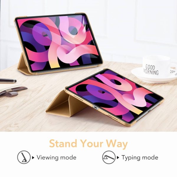 iPad Air 5 2022 /iPad Air 4 2020 Ascend Trifold Hard Smart Case by ESR - Khaki - Image 4