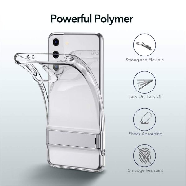 Galaxy S21 Plus Air Shield Boost Back Case with Kickstand by ESR – Crystal Clear - Image 5