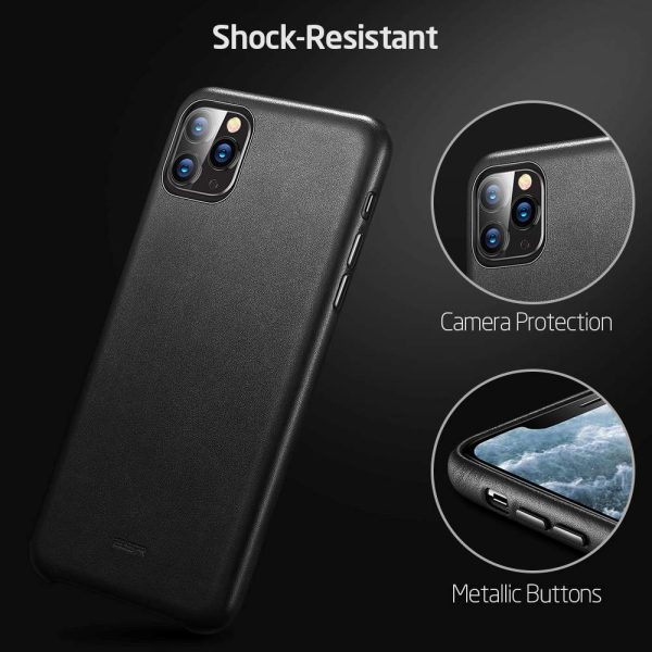 Apple iPhone 11 Pro Max Metro Premium Real Leather Case by ESR - Black - Image 8
