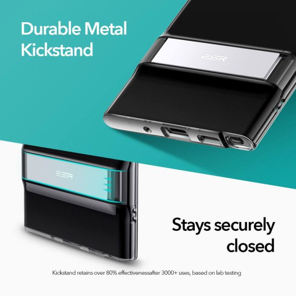Galaxy Note 20 Ultra Air Shield Boost Back Case with Kickstand – Clear Black - Image 5