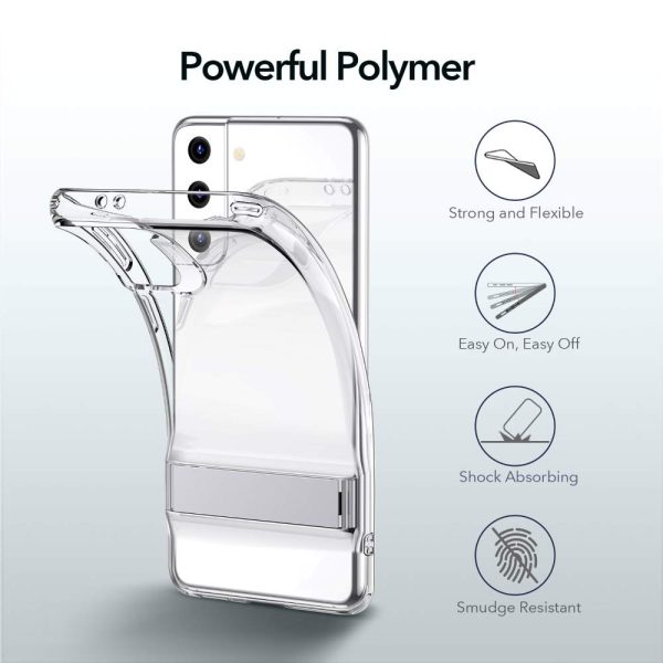Galaxy S21 Air Shield Boost Back Case with Kickstand by ESR – Crystal Clear - Image 7