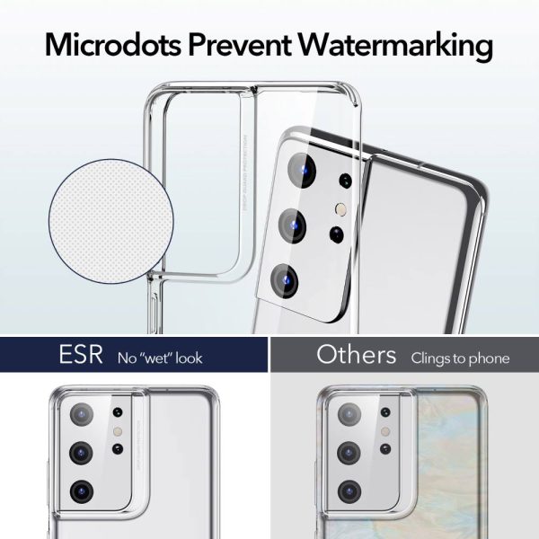 Galaxy S21 Ultra Air Shield Boost Back Case with Kickstand by ESR – Crystal Clear - BIS - Image 4