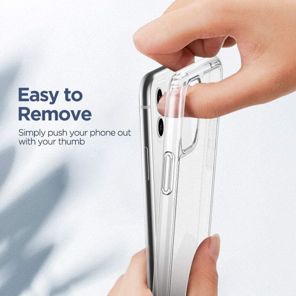 Apple iPhone 11 Matte Tempered Glass Hybrid Glass Back Case with Matte Finish - Clear - Image 6