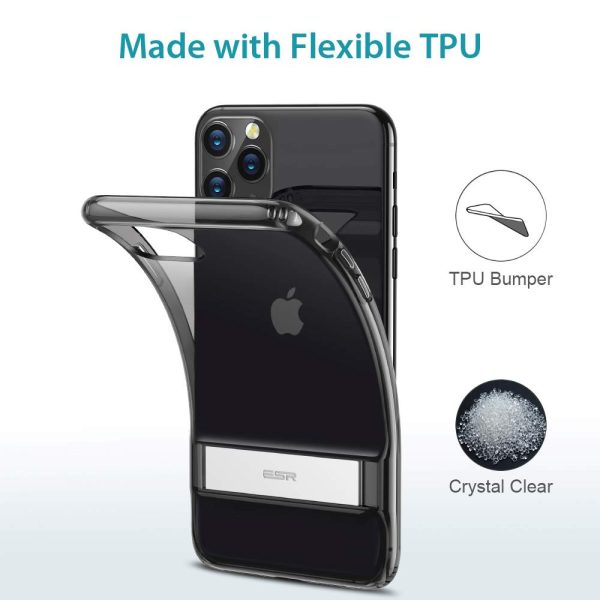 Apple iPhone 11 Pro Max Air Shield Boost Kickstand Case – Clear Black - Image 8