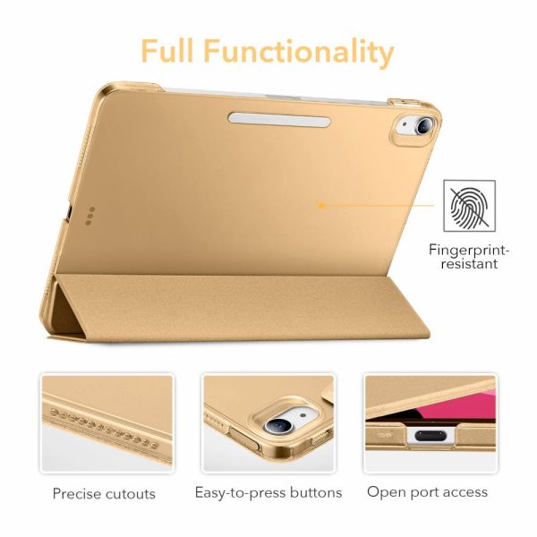 iPad Air 5 2022 /iPad Air 4 2020 Ascend Trifold Hard Smart Case by ESR - Khaki - Image 3