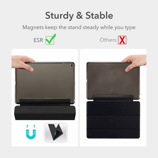 iPad 9th Gen 2021 Ascend Trifold Hard Smart Case by ESR - Black also for iPad 8th Gen / iPad 7th Gen 2019 - Image 2