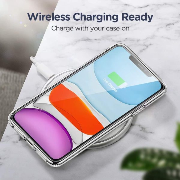 Apple iPhone 11 Matte Tempered Glass Hybrid Glass Back Case with Matte Finish - Clear - Image 5