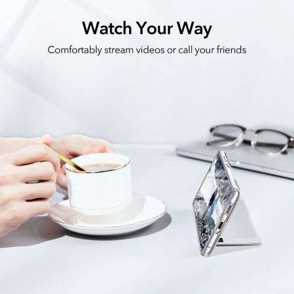 Galaxy S21 Air Shield Boost Back Case with Kickstand by ESR – Crystal Clear - Image 9