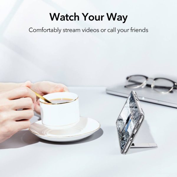 Galaxy S21 Ultra Air Shield Boost Back Case with Kickstand by ESR – Crystal Clear - BIS - Image 3