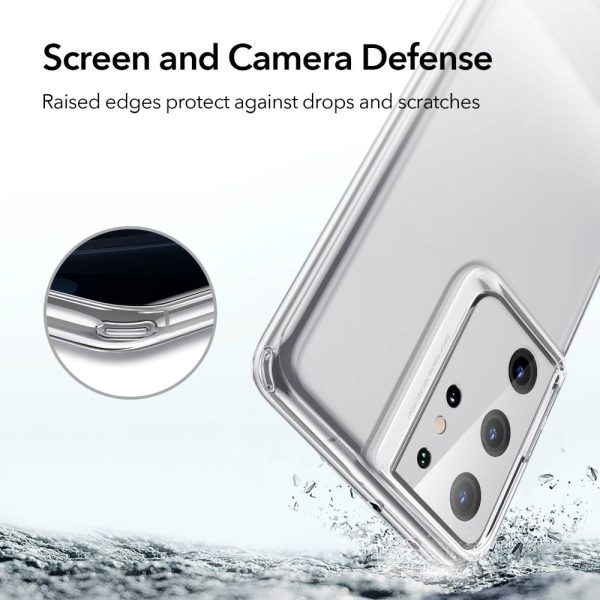 Galaxy S21 Ultra Air Shield Boost Back Case with Kickstand by ESR – Crystal Clear - BIS - Image 2