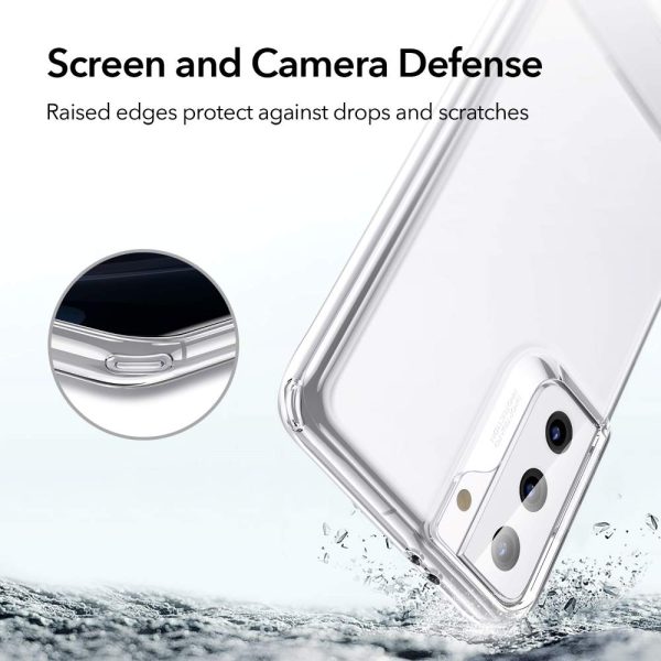 Galaxy S21 Air Shield Boost Back Case with Kickstand by ESR – Crystal Clear - Image 10