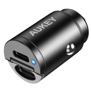 Aukey 30W USB C PD Flush Fit Car Charger with PPS Support - CC-A4