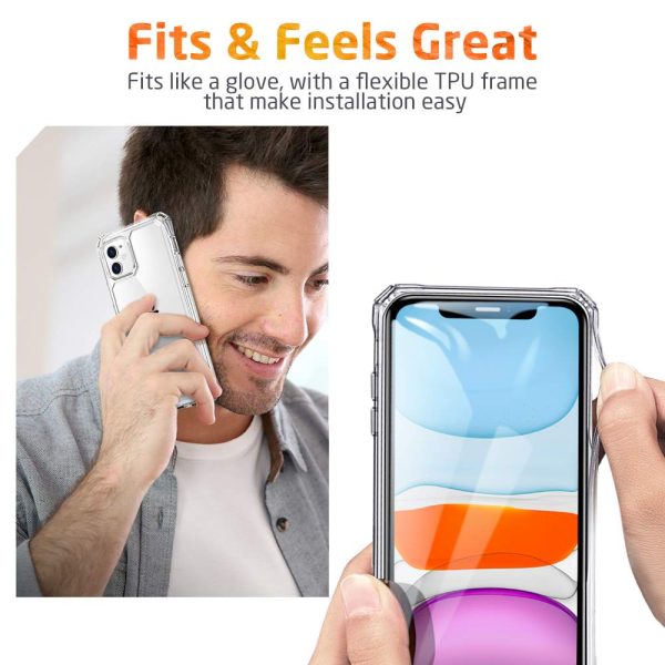 Apple iPhone 11 Air Armor Rugged TPU Case - Clear - Image 10