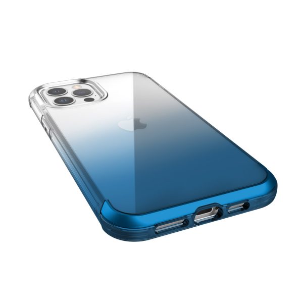 Phone 12 / iPhone 12 Pro Raptic Air Scratch Resistant, Aluminum Metal Bumper, Wireless Charging, 13ft Drop Protection - Blue Gradient - Image 2
