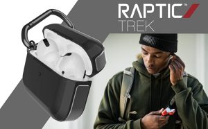 Raptic Trek Series, Apple AirPods Pro Case - Anodized Aluminum, TPU, and Polycarbonate Protective Case - Black - Image 5